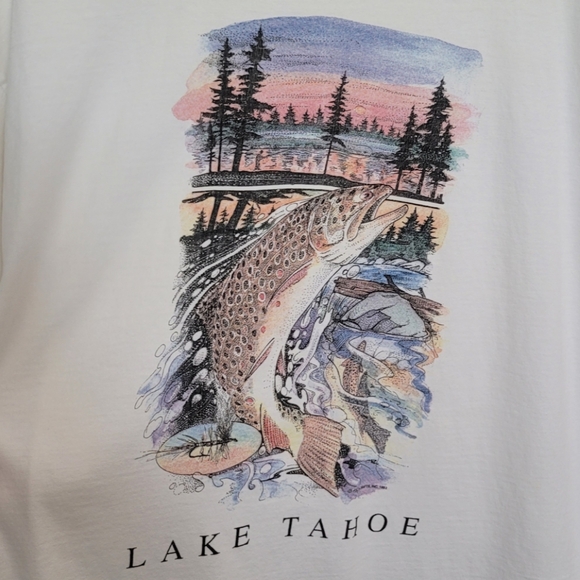 Vintage Single Stitch Lake Tahoe Graphic Tee - Picture 5 of 11